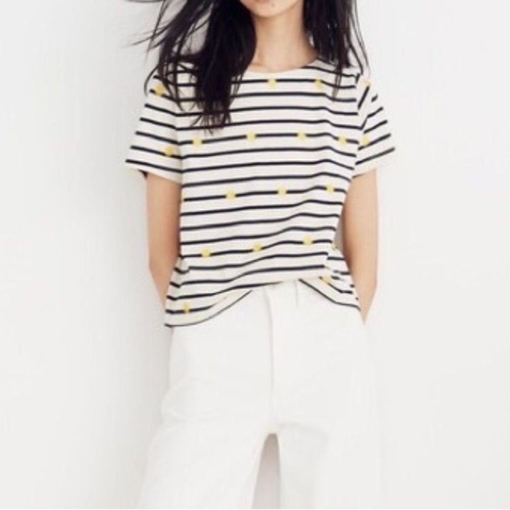 Madewell Embroidered Sun Setlist Boxy Tee